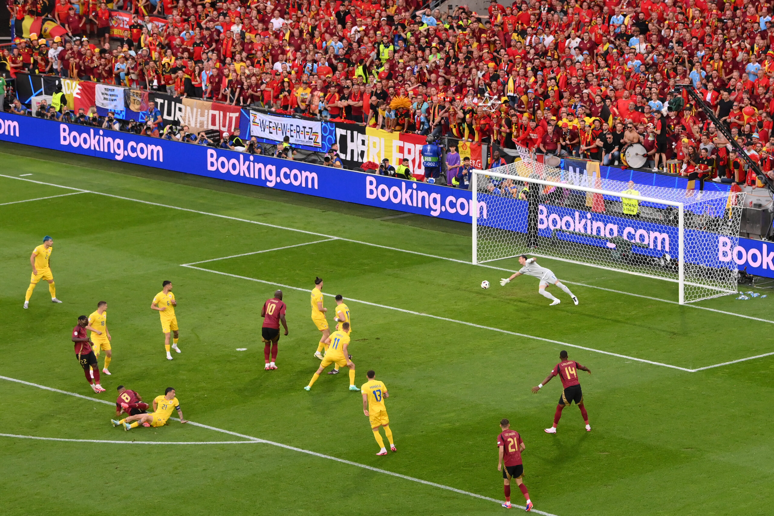 Belgia – România 1-0, ACUM, la EURO 2024. Tielemans a marcat cu un şut fabulos, după doar 74 de secunde. Ocazie uriaşă Drăguşin