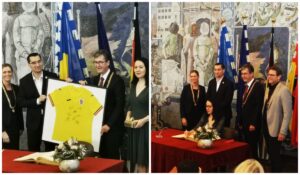 Corespondenţă din Germania! Conducerea FRF, primită la Primăria din Wurzburg! Ce a scris Răzvan Burleanu în Cartea Oraşului