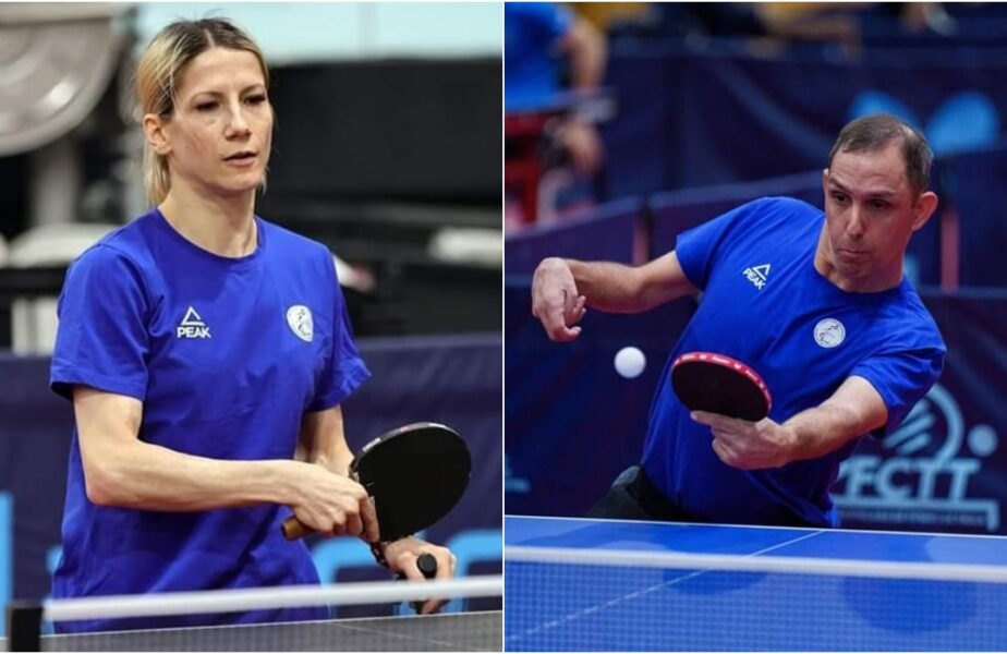 Camelia Ioana Roxana Ciripan şi Bobi Simion vor evolua la Jocurile Paralimpice Paris 2024, în competiţia de tenis de masă