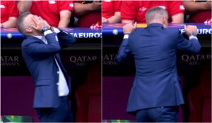 Edi Iordănescu, reacţie nervoasă în timpul meciului România – Ucraina! Momentul în care a cedat şi şi-a pus mâinile în cap
