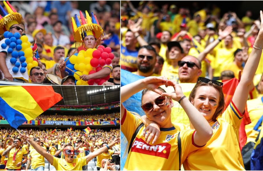 Atmosferă fabuloasă făcută de fanii tricolori la România – Ucraina! Cele mai tari imagini de la debutul României la EURO 2024