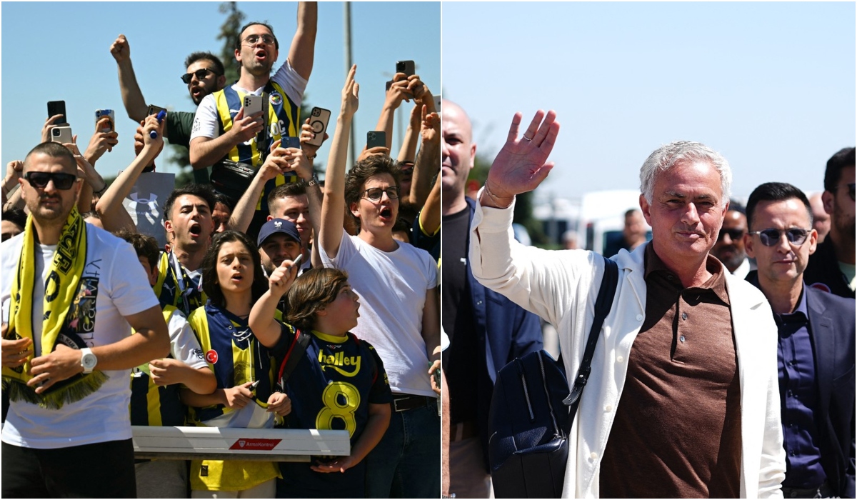 Nebunie în Turcia! Jose Mourinho, prezentat la Fenerbahce! Imagini de senzaţie cu fanii turci