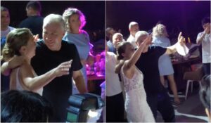 Imagini de senzaţie cu Dan Petrescu! A dansat şi a cântat la nunta fiicei lui: „Sunt un tată tinerel!”