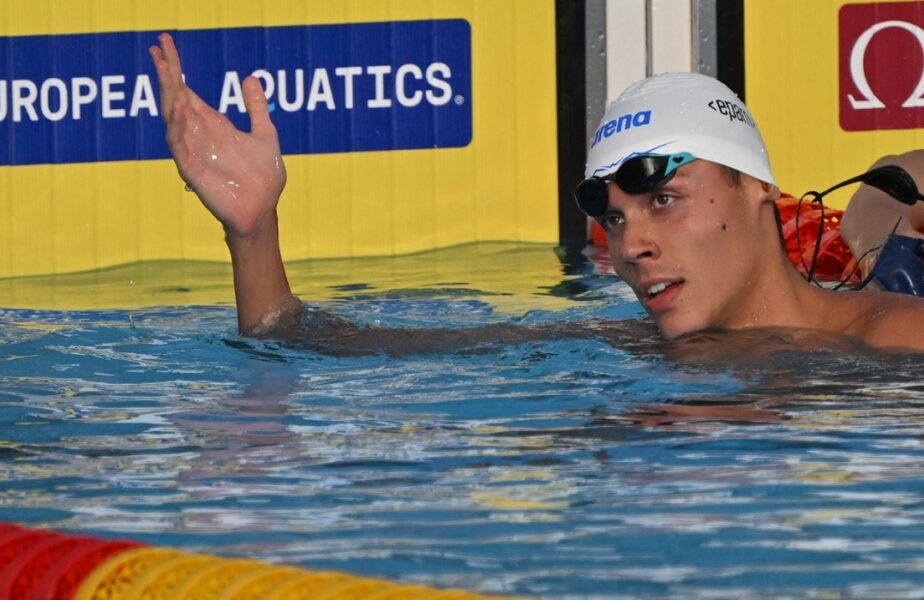 David Popovici s-a calificat în finala la 200m liber de la Campionatele Europene de la Belgrad, în AntenaPLAY