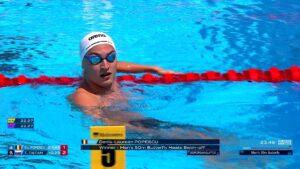 Denis Popescu, moment inedit la CE de înot de la Belgrad! A avut nevoie de două curse pentru a ajunge în semifinale
