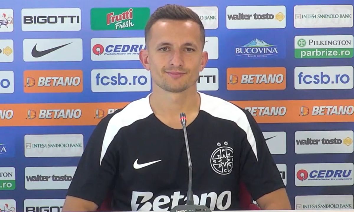 Marius Ştefănescu, primul interviu ca jucător al FCSB-ului: „Cea mai frumoasă şi iubită echipă! Mesaj emoţionant pentru fani