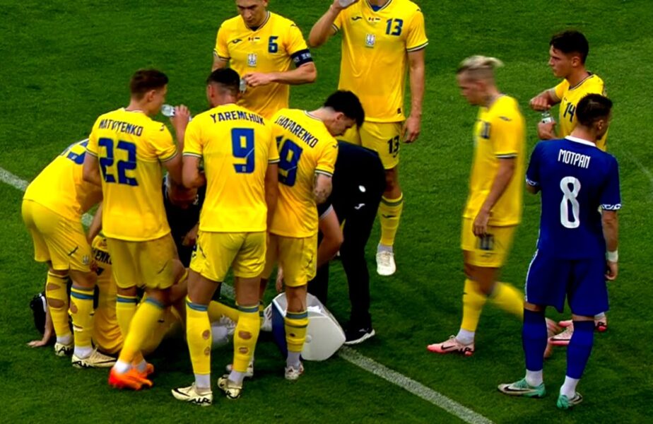 Un titular al Ucrainei a părăsit terenul accidentat în meciul cu Moldova şi riscă să rateze EURO 2024! Anunţul presei ucrainene
