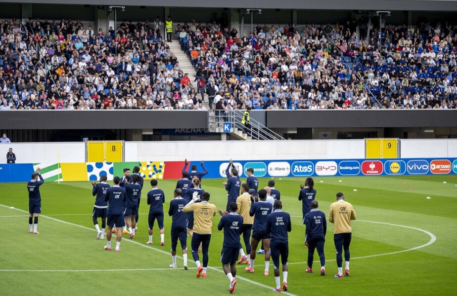 Franţa, antrenament cu 4000 de fani, înainte de EURO 2024! Ce s-a întâmplat cu Kylian Mbappe la ultima şedinţă de pregătire
