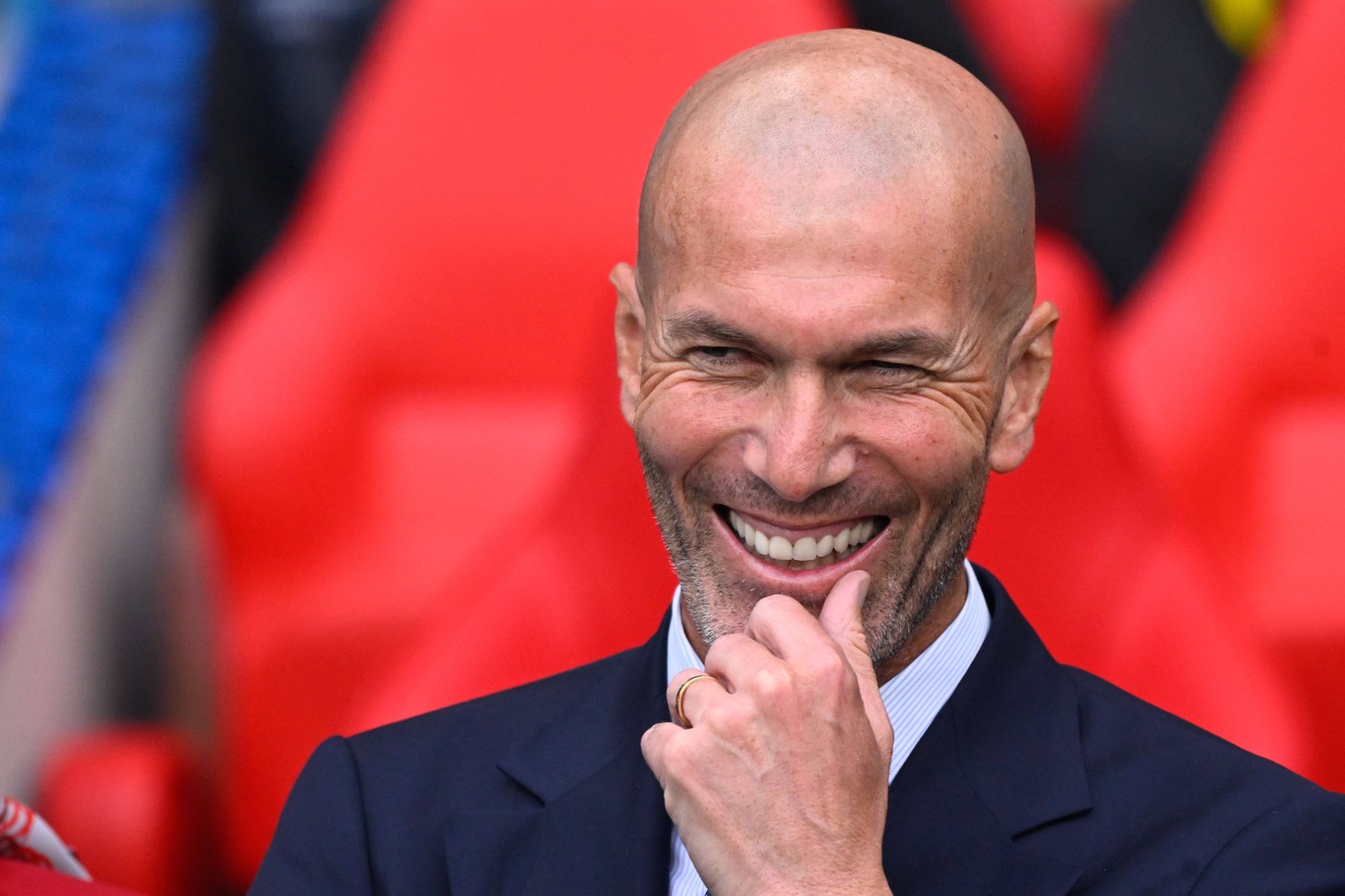 Zinadine Zidane attends the Final Champions League match between Real Madrid CF and Borussia Dortmund at Wembley Stadium on June 01, 2024 in London , England. ( Photo by federico pestellini / panoramic ) -,Image: 878168253, License: Rights-managed, Restrictions: , Model Release: no