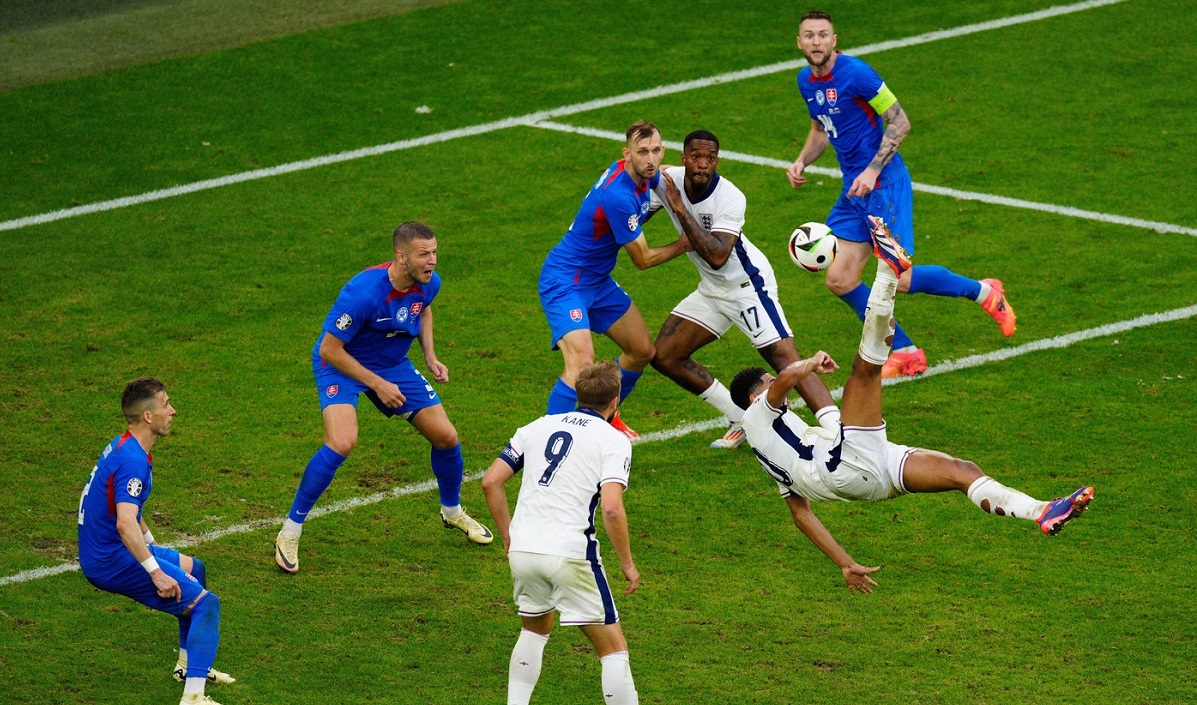 Jude Bellingham, gol „extraterestru în minutul 90+5 din Anglia – Slovacia! Gest făcut spre fani, după ce a marcat din „foarfecă