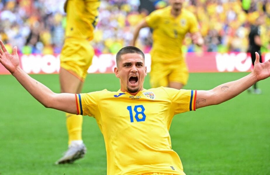 Răzvan Marin a înscris un eurogol în România – Ucraina! Torpila mijlocaşului naţionalei a trecut pe sub mâinile lui Lunin!