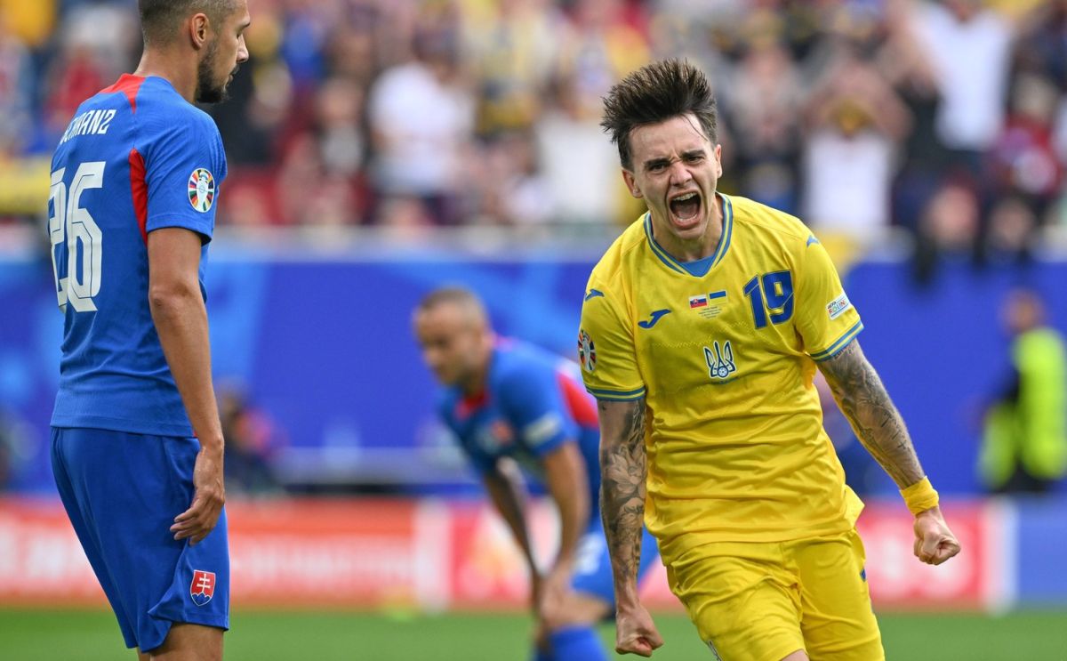 Slovacia – Ucraina 1-2. Ucrainenii au reuşit prima victorie de la EURO 2024, după ce au fost conduşi! Shaparenko, gol şi assist