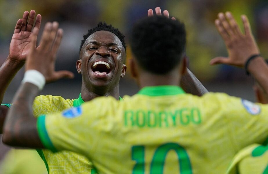 Brazilia face show la Copa America. Dublă pentru Vinicius Jr