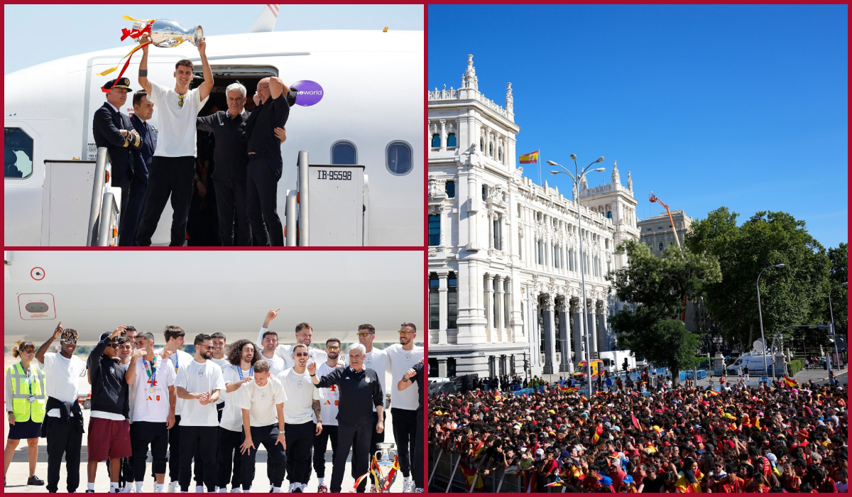 Sărbătoare la Madrid, după ce Spania a câștigat EURO 2024! Show total cu eroii lui Luis de la Fuente