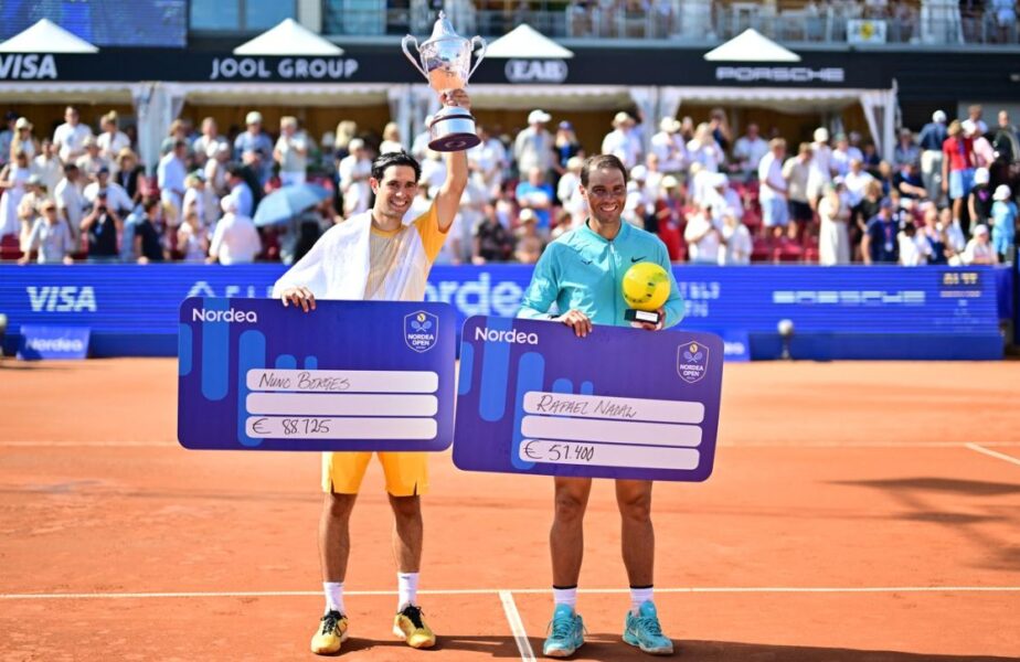 Portughezul Borges l-a învins pe Nadal la Bastad şi a câştigat primul său titlu în circuitul ATP!