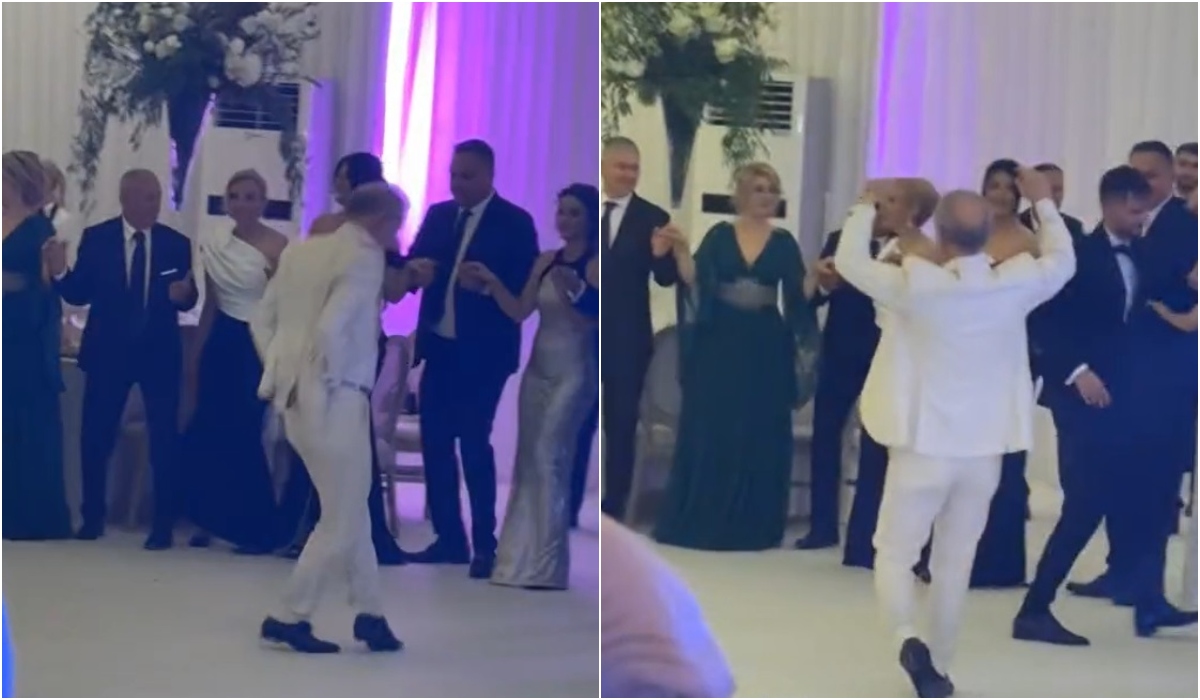 Gigi Becali a făcut spectacol la nunta lui Ianis Hagi! A dansat pe ritmuri machedonești, ca în vremurile bune! Imagini virale