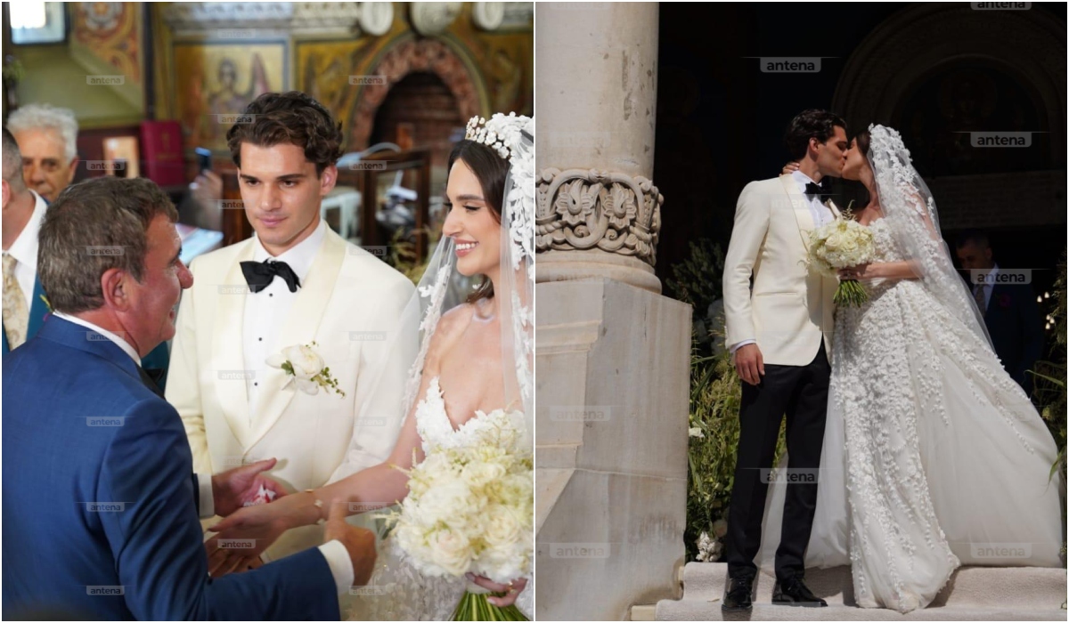 Nunta lui Ianis Hagi, în imagini! Cele mai frumoase momente de la cununia religioasă
