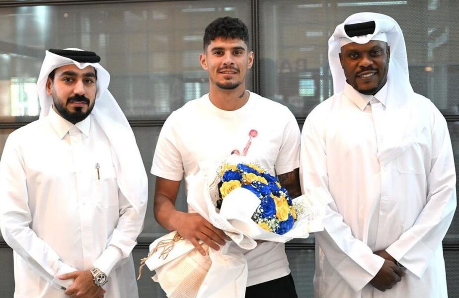 Al-Gharafa a anunţat oficial transferul lui Florinel Coman! Mesajul clubului din Qatar şi primele imagini cu jucătorul la Doha