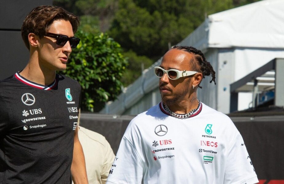 George Russell şi Lewis Hamilton, euforici după „dubla” Mercedes din calificările Marelui Premiu al Marii Britanii: „Am înviat!”