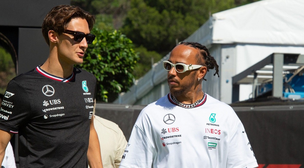 George Russell şi Lewis Hamilton, euforici după „dubla” Mercedes din calificările Marelui Premiu al Marii Britanii: „Am înviat!”