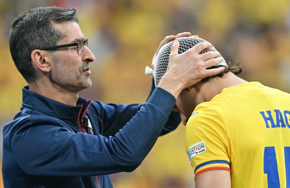 Ianis Hagi şi-a spart capul în debutul meciului România – Olanda! Cum a fost surprins Gică Hagi de camerele TV