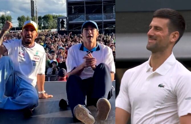 Naţionala Angliei, susţinere uriaşă la Formula 1 şi Wimbledon! Imagini superbe cu Lewis Hamilton şi Novak Djokovic în prim-plan