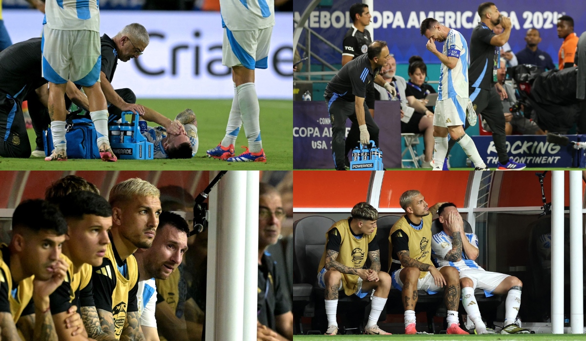 Lionel Messi a plâns în hohote după ce s-a accidentat în finala Copei America, Argentina – Columbia. Imagini impresionante