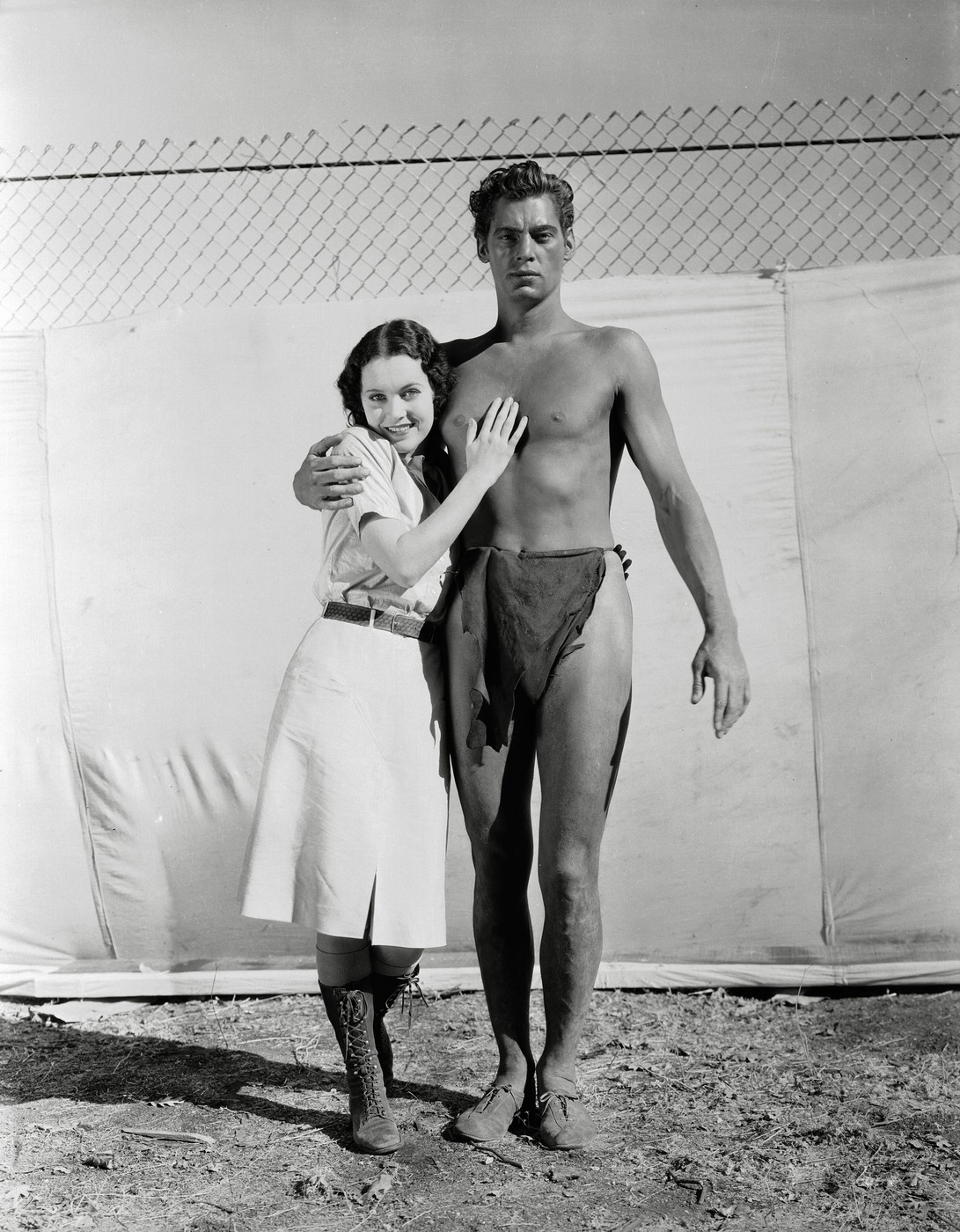 Johnny Weissmuller and Maureen O'Sullivan 