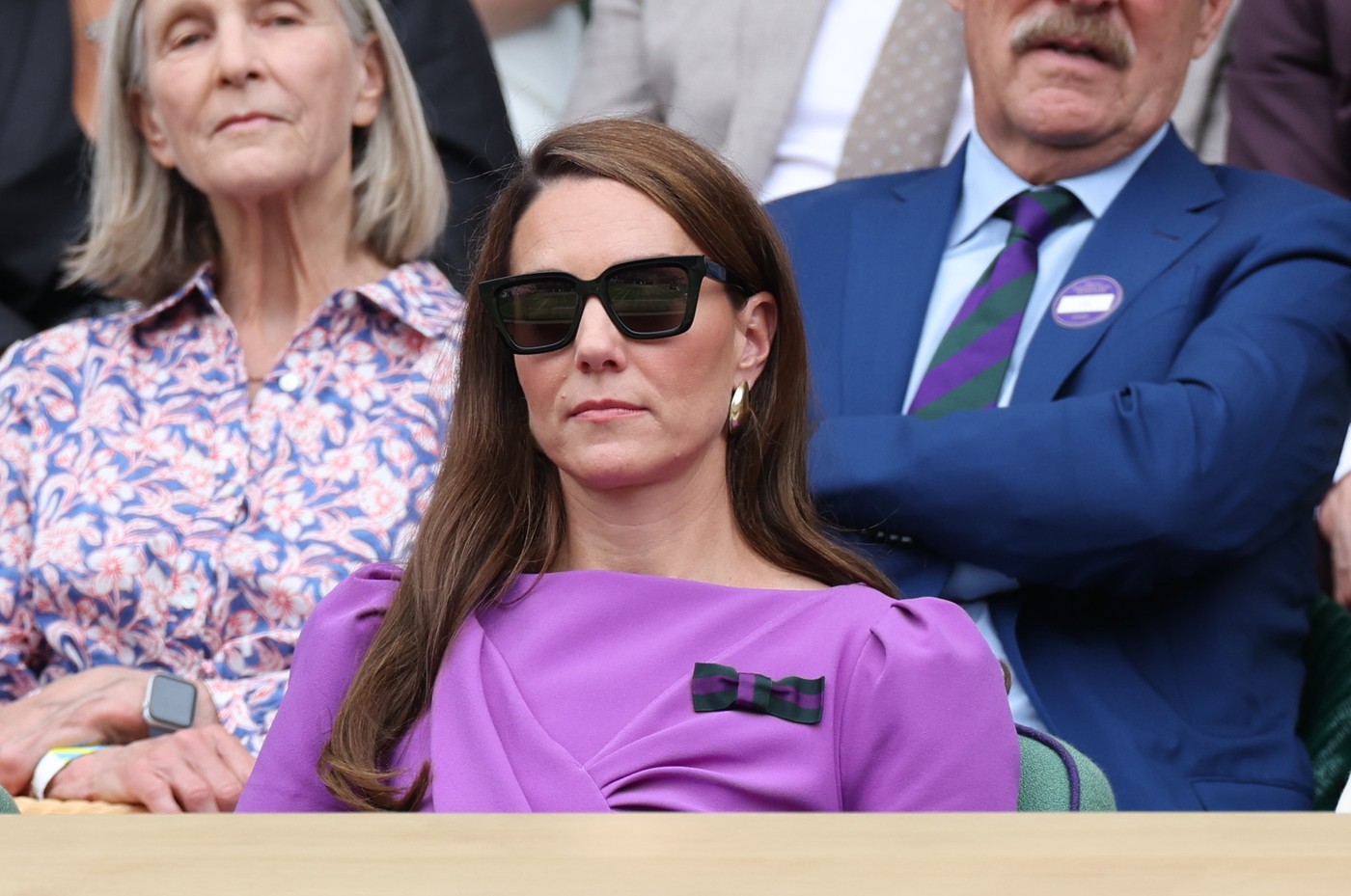 July 14, 2024, London, London, United Kingdom: Kate Middleton , Princess Charlotte  and Pippa Middleton in the Royal Box  for the  Mens Singles Final on the final day of the Wimbledon Tennis Championships in London.,Image: 889650032, License: Rights-managed, Restrictions: * China, France, Italy, Spain, Taiwan and UK Rights OUT *, Model Release: no