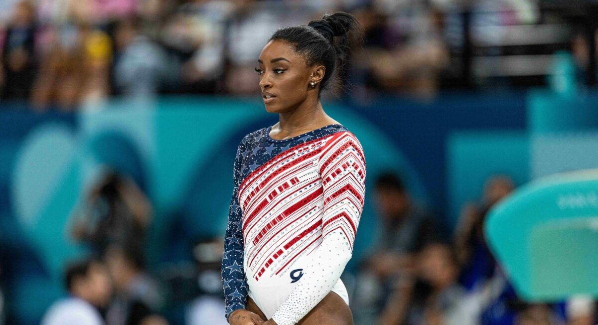 Simone Biles, după ce a câştigat aurul cu Statele Unite, la Jocurile Olimpice