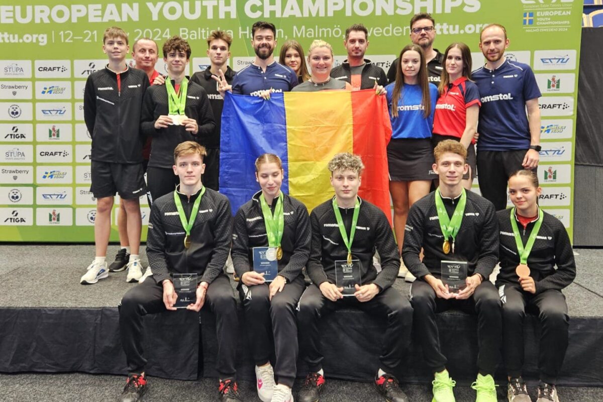 România a cucerit 11 medalii la Campionatele Europene de tenis de masă pentru juniori U15 şi U19 de la Malmo