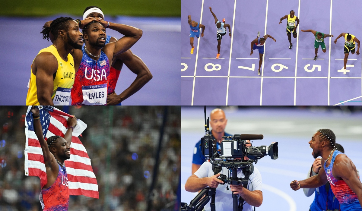 Noah Lyles a câştigat proba de 100 de metri de la Jocurile Olimpice la photo finish, la 5 miimi de Kishane Thompson