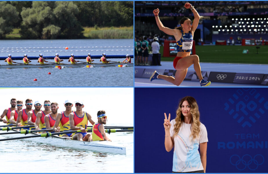 Team Romania la Jocurile Olimpice 2024 – ziua 8 | O nouă MEDALIE DE AUR la canotaj! Echipajul de 8+1 feminin a făcut spectacol