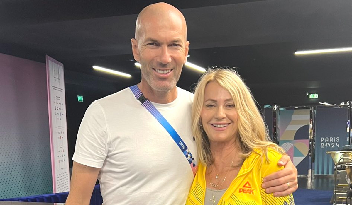 Nadia Comăneci, întâlnire „de 10” cu Zinedine Zidane la Jocurile Olimpice! Postarea „Zeiței de la Montreal” s-a viralizat rapid