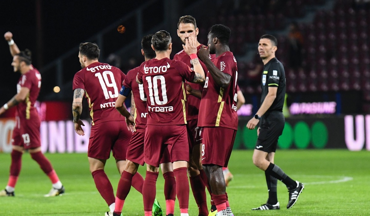 CFR Cluj – Unirea Slobozia 3-0! Louis Munteanu a făcut spectacol! Dan Petrescu, eliminat în prima repriză