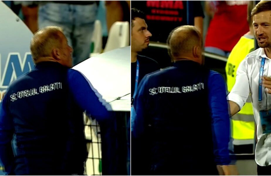 Dorinel Munteanu, scandal cu un fan după ce a devenit lider în Liga 1! A fost cu greu ţinut să nu urce după suporter în tribune!