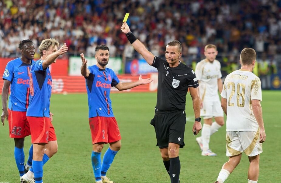 UEFA a anunţat arbitrul partidei LASK – FCSB! Cine a fost delegat după ce Gigi Becali s-a plâns în returul cu Sparta Praga