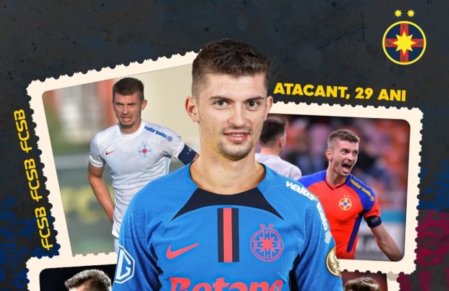 Florin Tănase, prezentat oficial la FCSB! Mesajul clubului patronat de Gigi Becali pentru internaţionalul român!