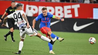 FCSB – Farul 3-2. Darius Olaru, dublă de senzaţie în finalul meciului. Campioana, prima victorie a sezonului