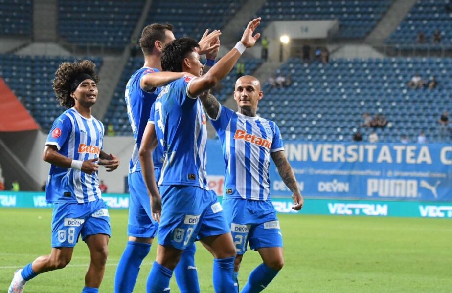 Universitatea Craiova – Gloria Buzău 5-1. Oltenii au făcut spectacol şi rămân pe primul loc în Liga 1! Budescu a marcat superb