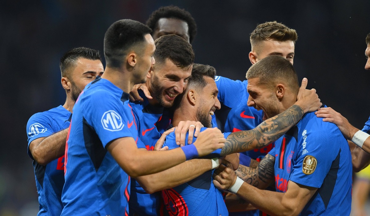 FCSB – RFS 4-1. Darius Olaru a reuşit o dublă spectaculoasă! FCSB, start perfect în grupa principală din Europa League