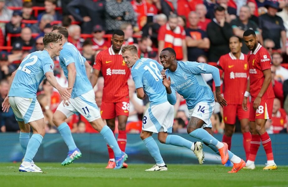 Liverpool – Nottingham Forest 0-1! „Pădurarii”, victorie pe Anfield după 55 de ani! Trupa lui Slot, primul eșec al sezonului