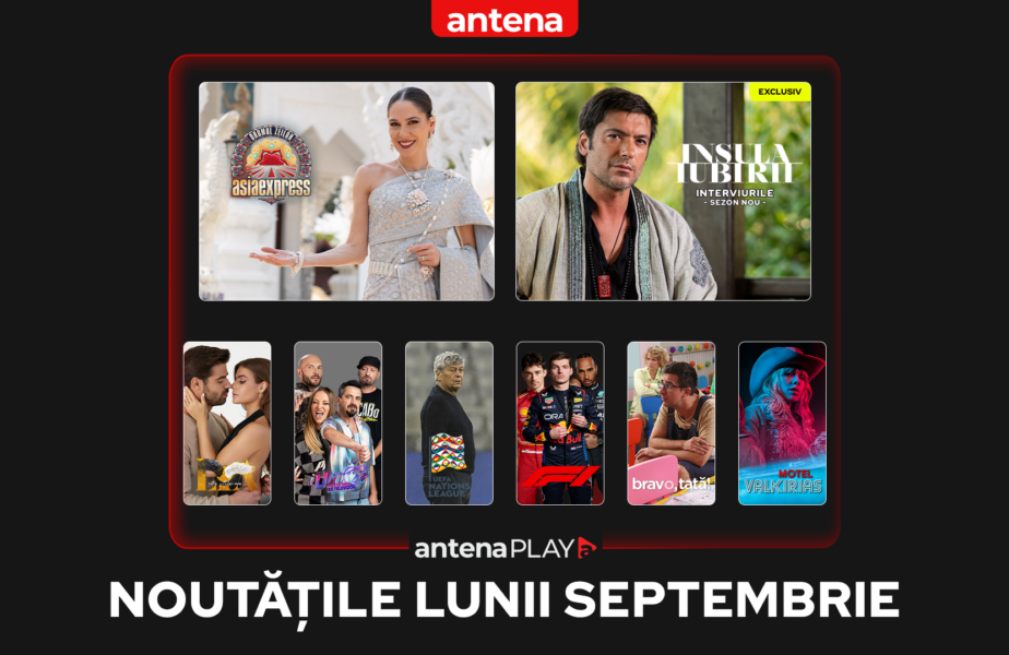 Noutățile lunii septembrie în AntenaPLAY