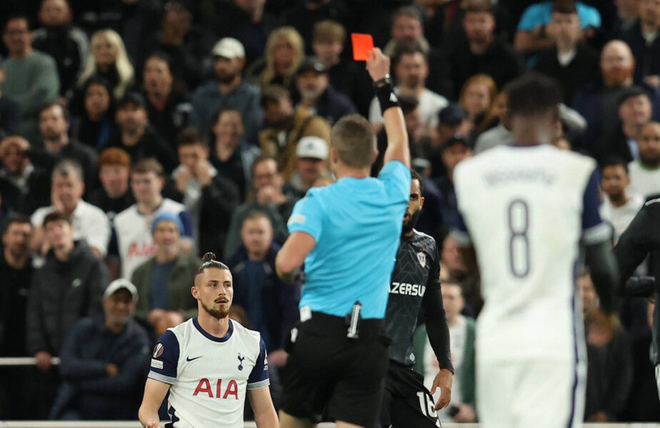 Câte etape a fost suspendat Radu Drăgușin de UEFA, după ce a fost eliminat în minutul 8 în Tottenham – Qarabag 3-0