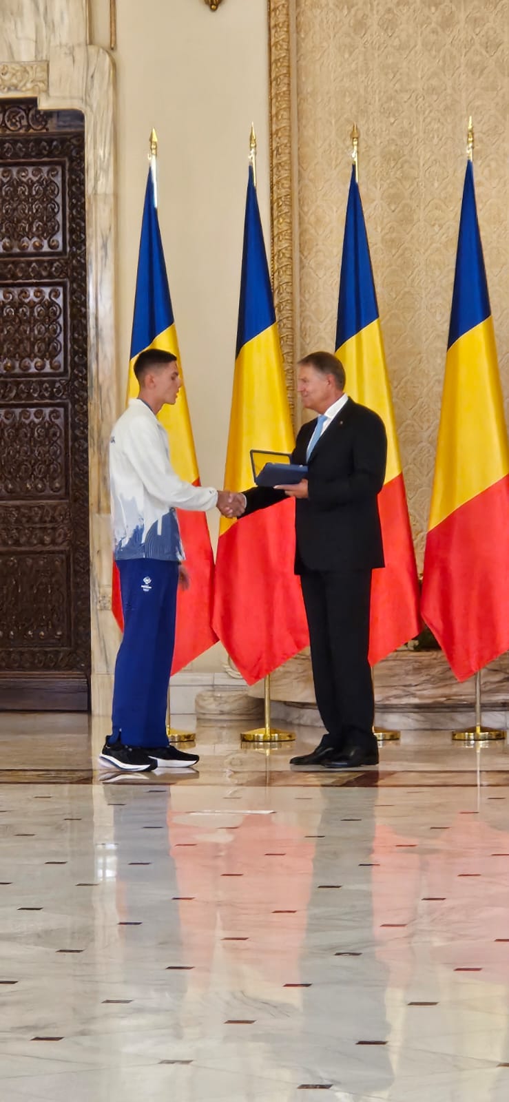 Sportivii olimpici şi paralimpici români, decoraţi de Klaus Iohannis