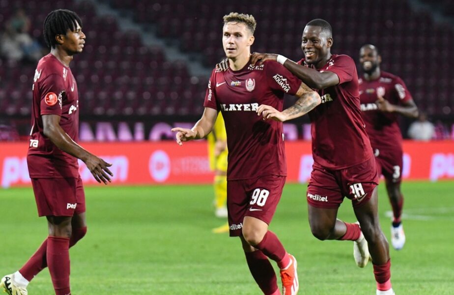 CFR Cluj – Poli Iaşi 2-1. Victorie dramatică pentru echipa lui Dan Petrescu. Louis Munteanu, decisiv