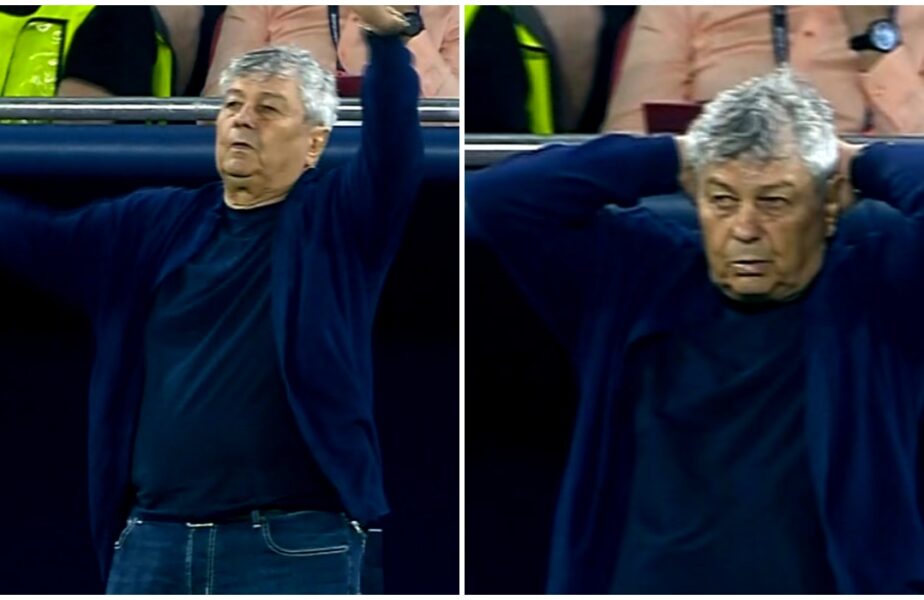 Mircea Lucescu şi-a pus mâinile în cap după o acţiune a lui Dennis Man. Mihăilă a luat cartonaşul galben