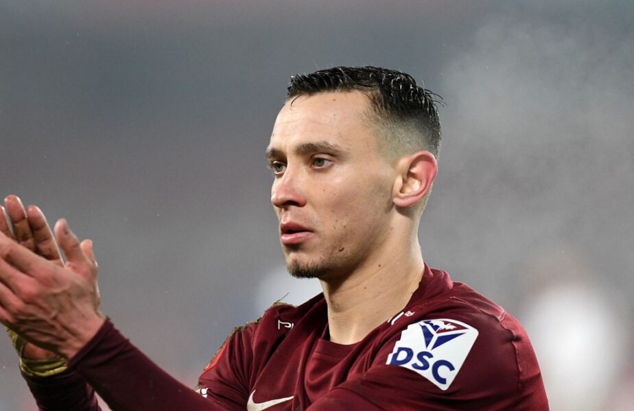 Valentin Costache, euforic după ce a marcat în CFR Cluj – UTA 1-3: „Mă bucur pentru mine, aveam mare nevoie!”