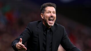 Diego Simeone l-a criticat pe Thibaut Courtois, după incidentele de la Atletico – Real Madrid 1-1: „Ar trebui pedepsit”