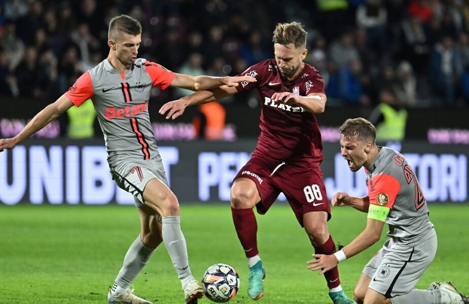 CFR Cluj – FCSB 2-2. Campioana României a obţinut un egal după ce a revenit de la 0-2! Final nebun în Gruia